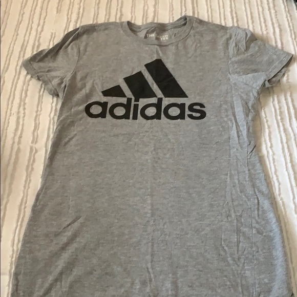 adidas Tops - grey and black adidas shirt